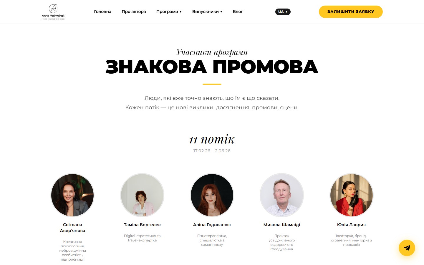Учасники програми